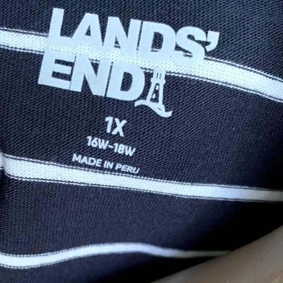 LANDSEND Women’s 100% Supima Cotton Elbow Sleeve Scoop Neck Tee Shirt - Picture 5 of 5